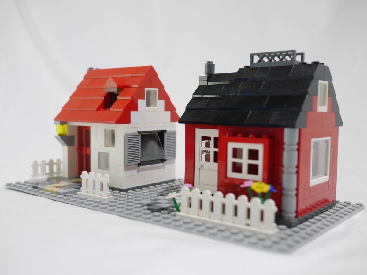 レゴで町づくり その２: レゴの家